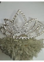 Булчинска тиара за коса с кристали- Princess Veronica